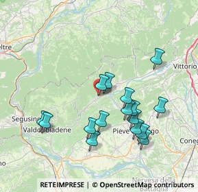 Mappa Via San Pietro, 31050 Miane TV, Italia (7.20125)