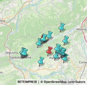 Mappa Via San Pietro, 31050 Miane TV, Italia (6.351)