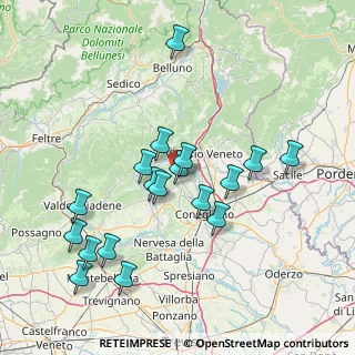 Mappa Località Ghette, 31020 Tarzo TV, Italia (14.93667)
