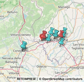 Mappa Via Topaligo, 33077 Sacile PN, Italia (9.87583)