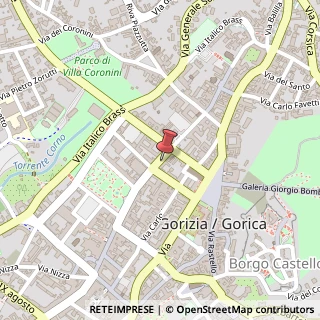 Mappa Corso Giuseppe Verdi, 33, 34170 Gorizia, Gorizia (Friuli-Venezia Giulia)