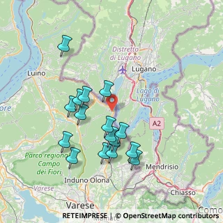 Mappa Via Caminatti, 21050 Brusimpiano VA, Italia (6.99125)