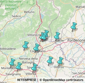 Mappa Via dei Fioretti, 31014 Colle Umberto TV, Italia (15.17)