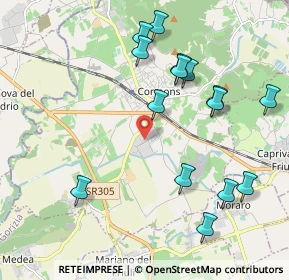 Mappa Via E. Fermi, 34071 Cormons GO, Italia (2.18133)