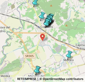 Mappa Via E. Fermi, 34071 Cormons GO, Italia (1.8015)