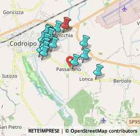 Mappa Stradone Manin, 33033 Codroipo UD, Italia (1.6385)