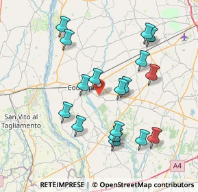 Mappa Stradone Manin, 33033 Codroipo UD, Italia (7.51588)