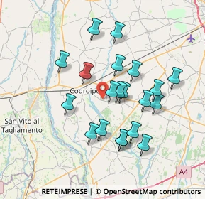 Mappa Piazzale Manin, 33033 Codroipo UD, Italia (6.4645)