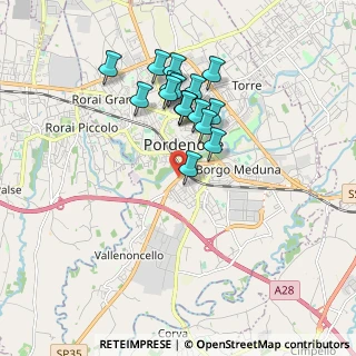 Mappa PN V.le TV, 33170 Pordenone PN, Italia (1.52765)