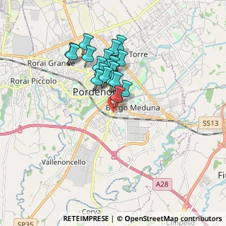 Mappa Via Lignano, 33170 Pordenone PN, Italia (1.4025)