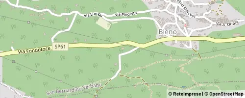 Mappa San Bernardino Verbano