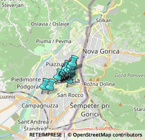 Mappa Piazza Edmondo de Amicis, 34170 Gorizia GO, Italia (0.815)