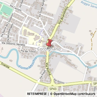 Mappa Piazza Italia,  18, 31016 Cordignano, Treviso (Veneto)