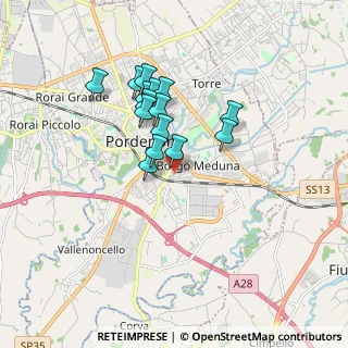 Mappa Via Oderzo, 33170 Pordenone PN, Italia (1.38133)