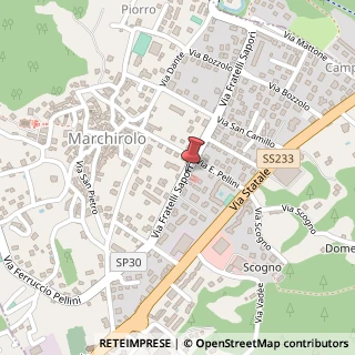 Mappa Via Fratelli Sapori, 3, 21030 Marchirolo, Varese (Lombardia)