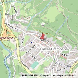 Mappa Via Bortolo Belotti, 75, 24014 Piazza Brembana, Bergamo (Lombardia)