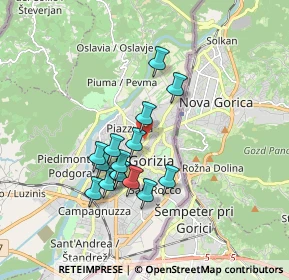 Mappa Piazza Nicolò Tommaseo, 34170 Gorizia GO, Italia (1.45733)