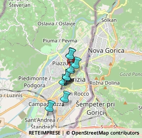 Mappa Piazza Nicolò Tommaseo, 34170 Gorizia GO, Italia (1.02455)