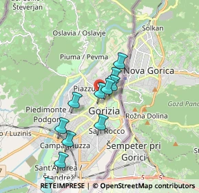 Mappa Piazza Nicolò Tommaseo, 34170 Gorizia GO, Italia (1.63818)