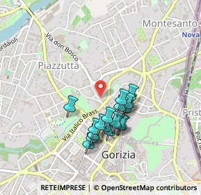 Mappa Piazza Nicolò Tommaseo, 34170 Gorizia GO, Italia (0.3705)