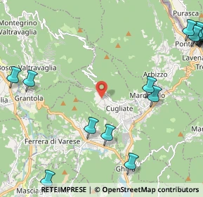 Mappa Via Piazzetta, 21030 Cugliate-Fabiasco VA, Italia (3.38882)