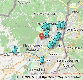 Mappa Via A. Gramsci, 34170 Gorizia GO, Italia (1.42385)