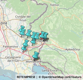 Mappa Via A. Gramsci, 34170 Gorizia GO, Italia (9.96)
