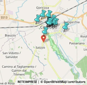 Mappa Via Michele Gortani, 33033 Codroipo UD, Italia (1.53929)