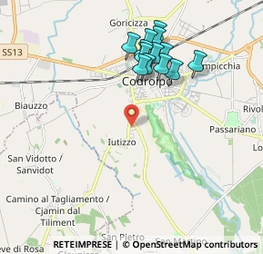 Mappa Via Michele Gortani, 33033 Codroipo UD, Italia (1.80231)