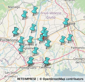 Mappa Via Michele Gortani, 33033 Codroipo UD, Italia (14.8135)