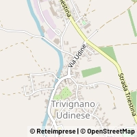 Mapa Trivignano Udinese