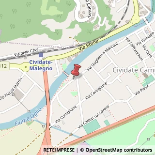 Mappa Via Don Giambattista Guadagnini, 1, 25040 Cividate Camuno, Brescia (Lombardia)