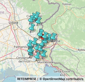 Mappa Via Battisti, 34070 Capriva del Friuli GO, Italia (9.6045)