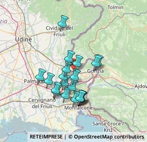 Mappa Via Battisti, 34070 Capriva del Friuli GO, Italia (11.2215)