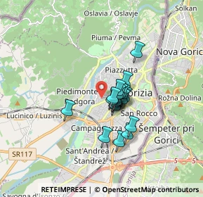 Mappa Via Massimo D'Azeglio, 34170 Gorizia GO, Italia (1.05263)