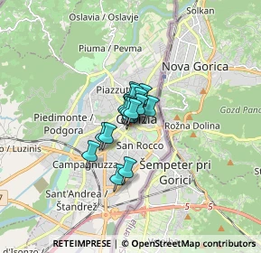 Mappa Via Giuseppe Mazzini, 34170 Gorizia GO, Italia (0.68625)