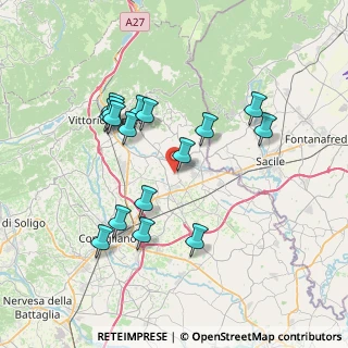 Mappa Str. dei Boscheder, 31016 Cordignano TV, Italia (6.95688)