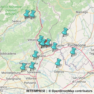 Mappa Strada dei Boscheder, 31016 Cordignano TV, Italia (13.82846)