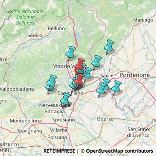 Mappa Via J. F. Kennedy, 31014 Colle Umberto TV, Italia (9.52647)