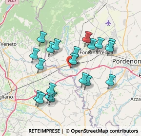 Mappa Via S. Daniele, 33077 Sacile PN, Italia (6.9885)