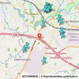 Mappa Pordenone Aviano Oderzo, 33170 Pravisdomini PN, Italia (1.371)