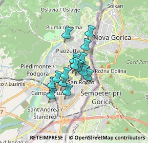 Mappa Via Alcide de Gasperi, 34170 Gorizia GO, Italia (1.02333)