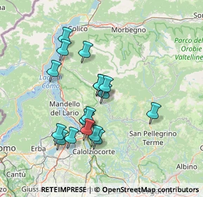 Mappa Via Milano, 23816 Barzio LC, Italia (12.43333)