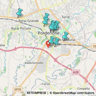 Mappa Via Pomponio Amalteo, 33170 Pordenone PN, Italia (1.62818)