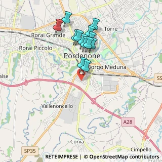 Mappa Via Pomponio Amalteo, 33170 Pordenone PN, Italia (1.75)