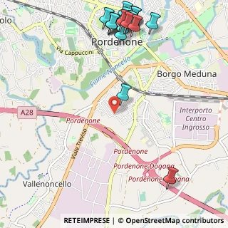 Mappa Via Pomponio Amalteo, 33170 Pordenone PN, Italia (1.463)