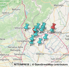 Mappa Via Colombera Francesco, 31016 Cordignano TV, Italia (8.43308)