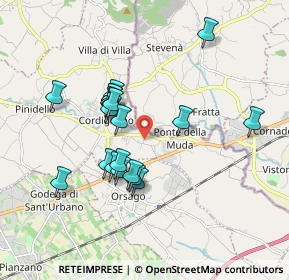 Mappa Via Colombera Francesco, 31016 Cordignano TV, Italia (1.5585)