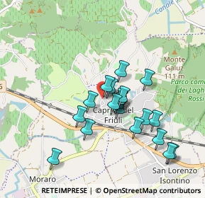 Mappa Via I Maggio, 34070 Capriva del Friuli GO, Italia (0.755)