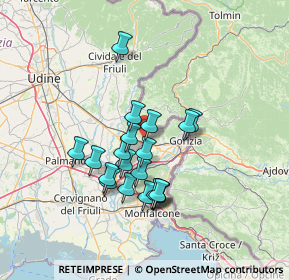 Mappa Via I Maggio, 34070 Capriva del Friuli GO, Italia (11.4135)